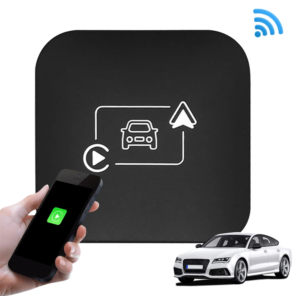 Беспроводной CarPlay Android Auto Wireless Carplay Dongle Plug and Play Беспроводной адаптер для заводских проводов CarPlay Android Auto Cars