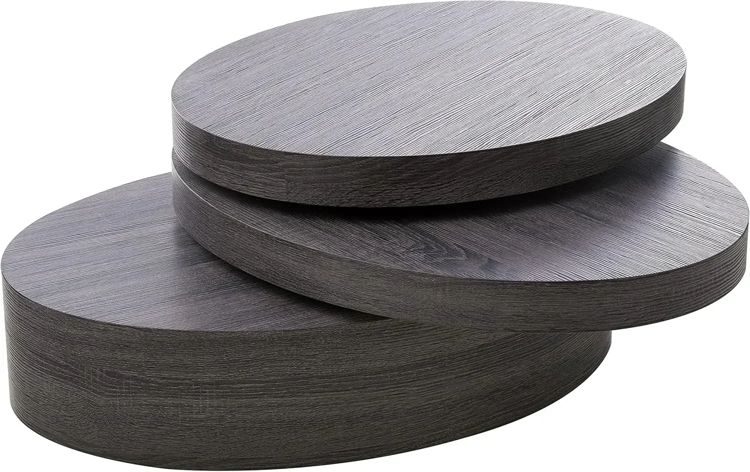 CKH-Petite table basse rotative narMod, noir