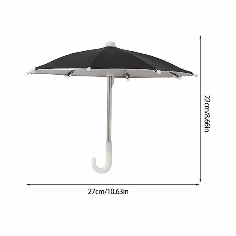 Universal Portable Mini Phone Umbrella Stand Outdoor Riding Waterproof Sunshade Mobile Phones Umbrella Bracket Holder