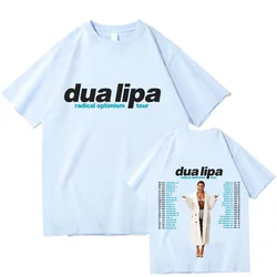 Dua-Lipa Radical Optimism Tour 2025 Tour T-shirt Fashion Women/Men Cotton Tee-shirt High Quality  Clothes Two Sides Prin Tshirts