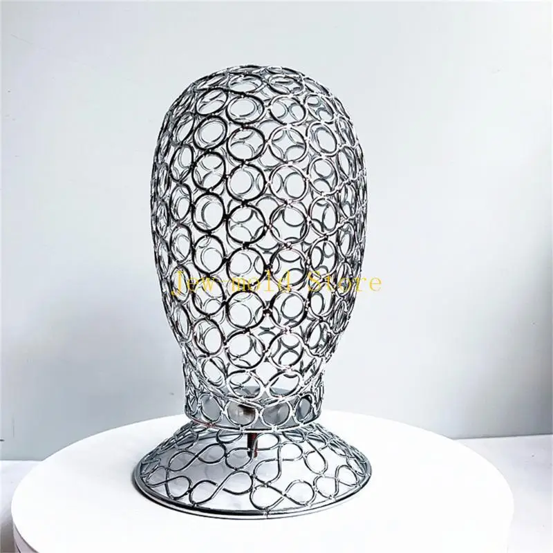 

C71B Creative Iron Art Stand Mannequin Head Hollow Iron Hat Rack Suitable for Hat