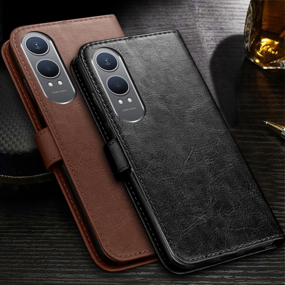 Built-in Card Slot Wallet Flip Leather Case For OnePlus Nord CE4 Lite Light CE4Lite 5G CPH2621 6.67