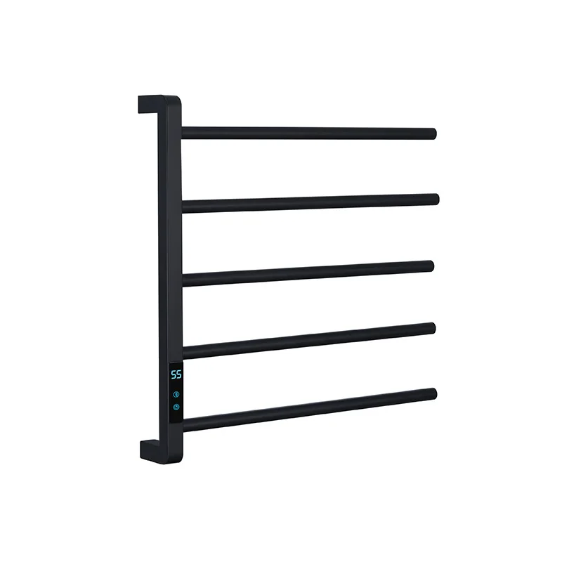 

Stainless steel 304 carbon fiber, heating towel heating rack, bathroom electric towel rack brushed, heating towel rack