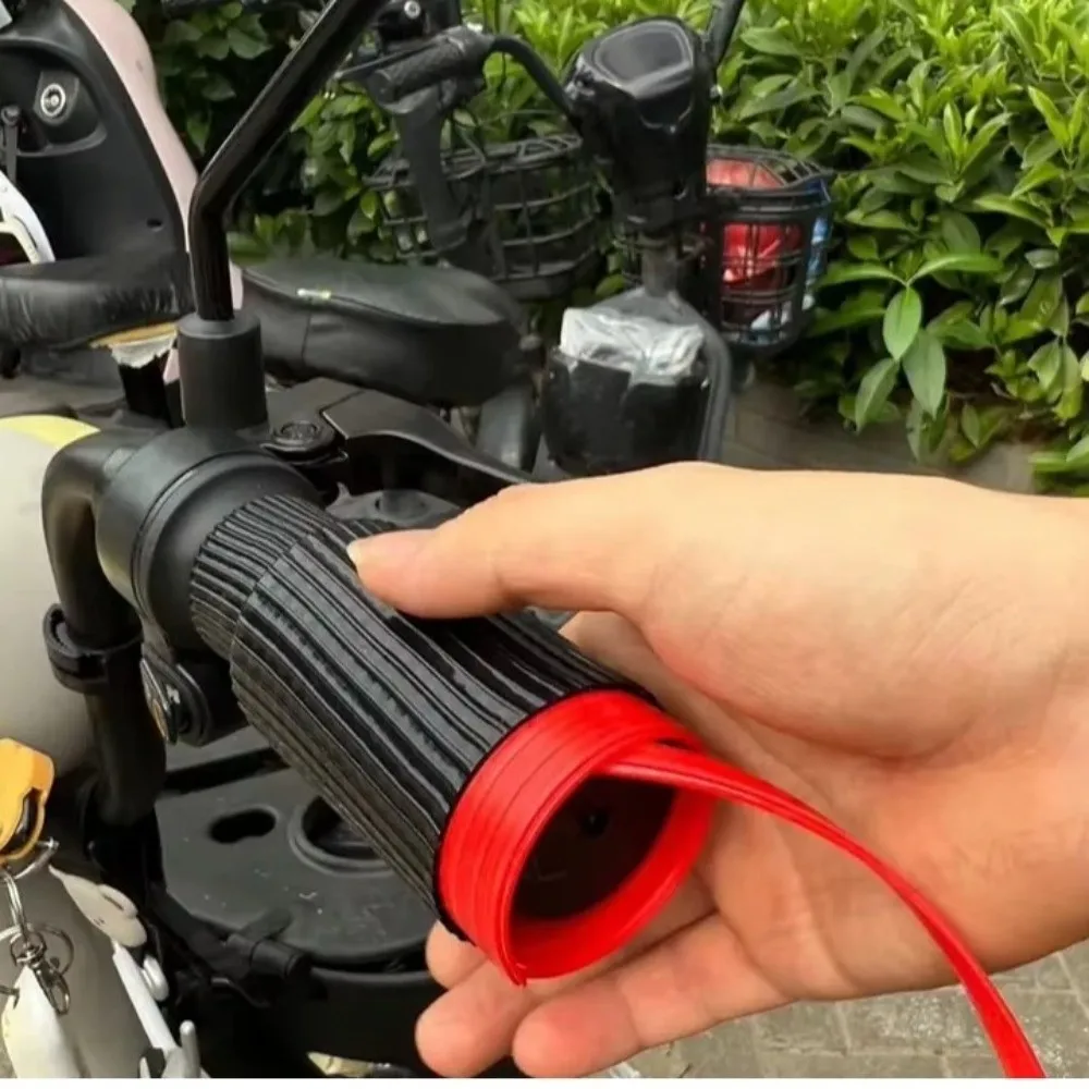 Silicone Handlebar Grip Cover Non-Slip Universal Non-Slip Grip Cover Protective Heat Shrink Motorcycle Grip Cover Scooter
