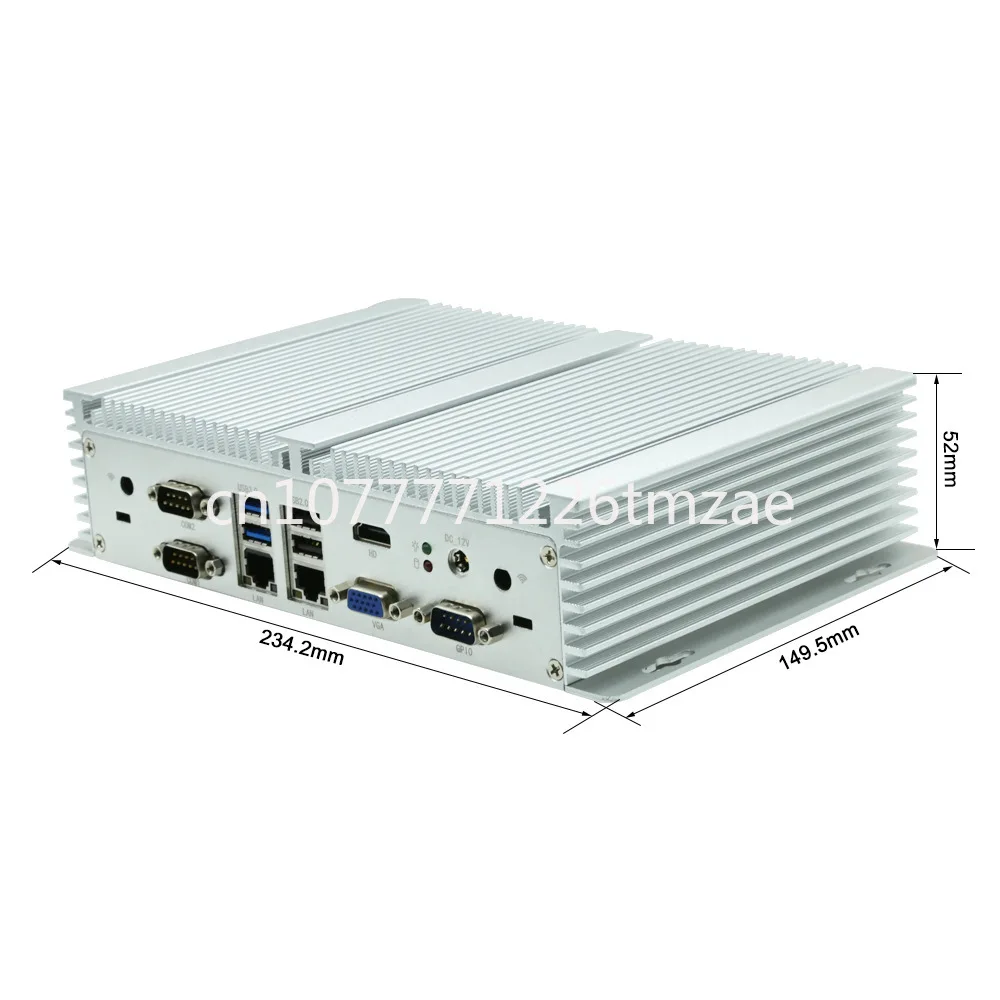 New Mini Industrial Control Host 6360u Dual Network Port Six Serial Port Soft Routing Fanless Industrial Computer