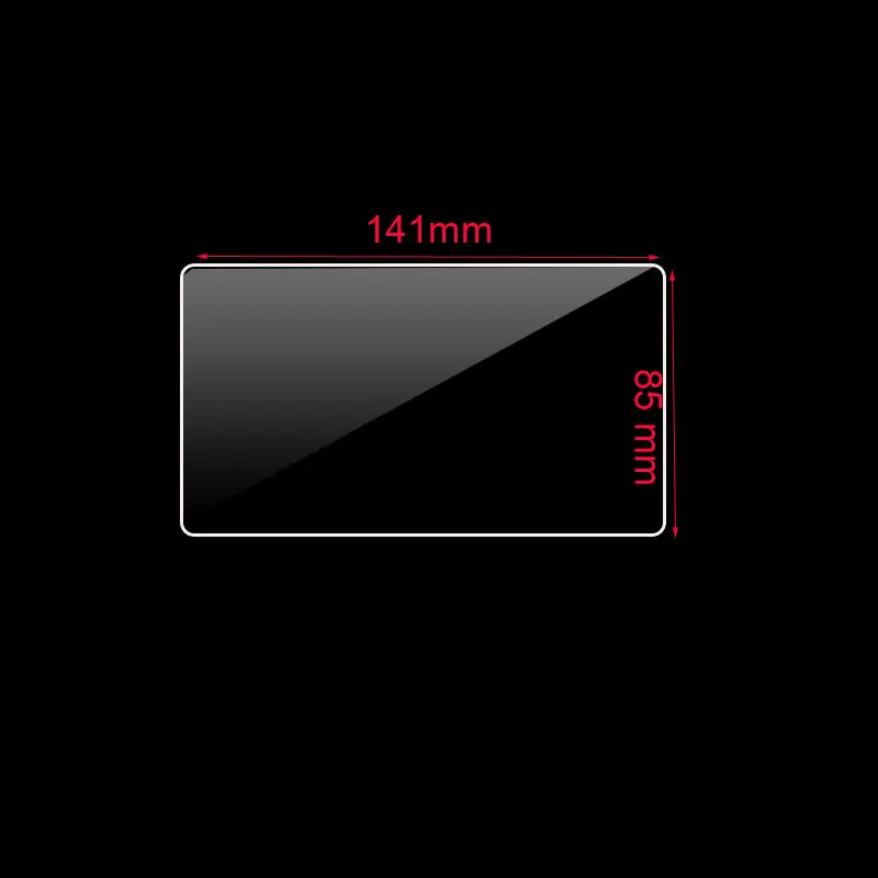 141x85mm Tempered Glass Screen Protector for car gps Navigation DVD Stereo Radio Multimedia Game Protective Film  Stickers