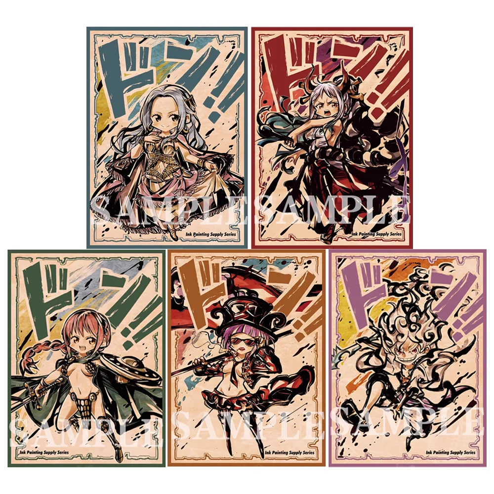 60PCS One Piece Card Sleeves Laser Holographic Luffy Betty Vivi Card  Protector Sleeves 67x92mm Suitable for MTG/PTCG/OPCG Game