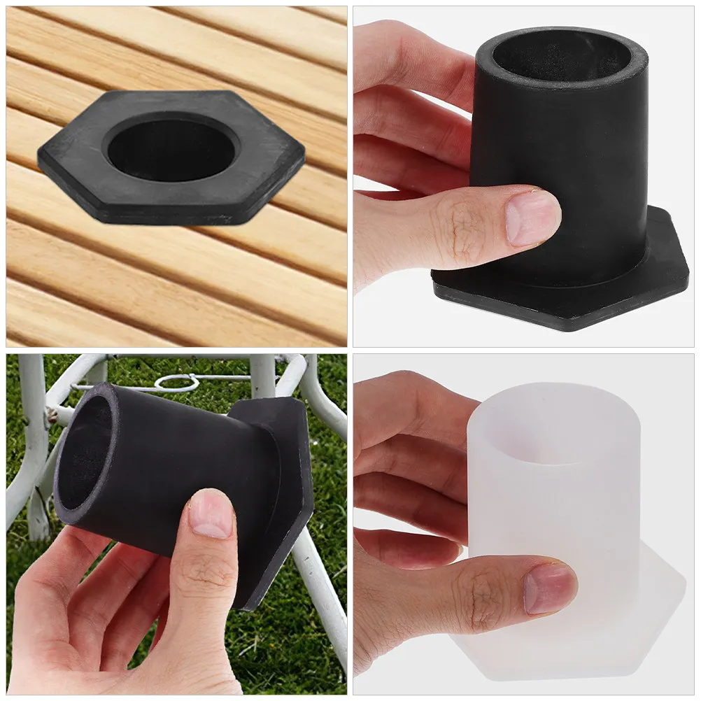 2Pcs Patio Umbrella Table Hole Silicone Plug Base Insert Outdoor Support Wedge Cover Protect Rain Dust for Umbrella Stand