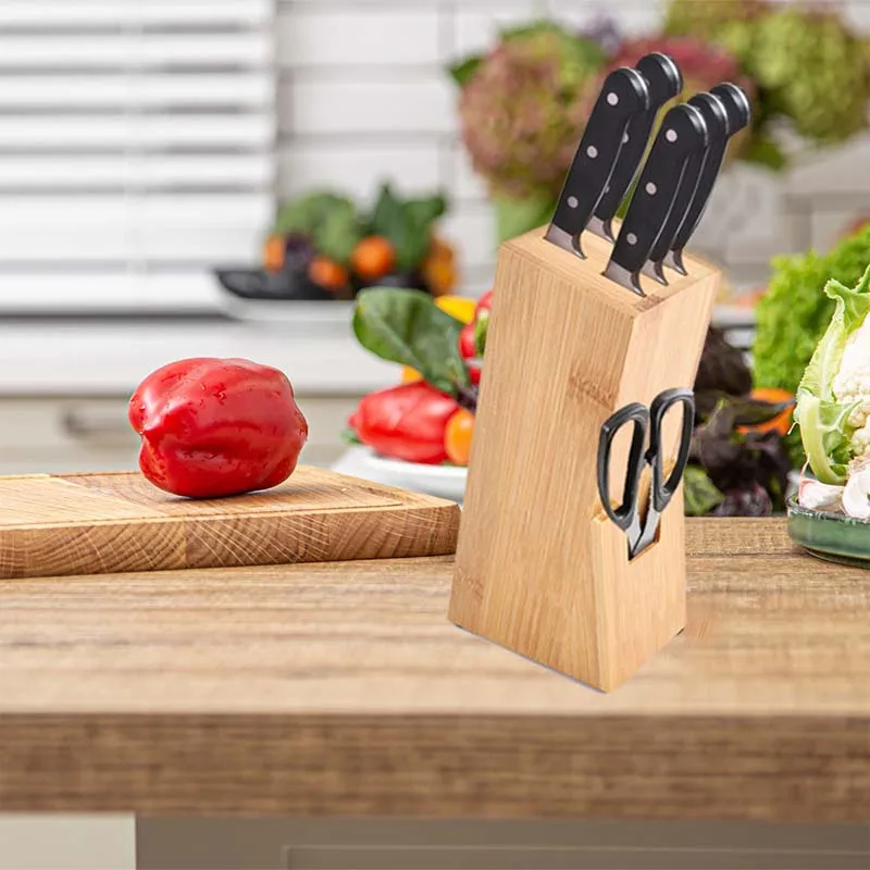 Wooden Knives Holder Practical Kitchen Organizers Storage Box Log Color Household Accessories Durable Organizer Boxes for Home