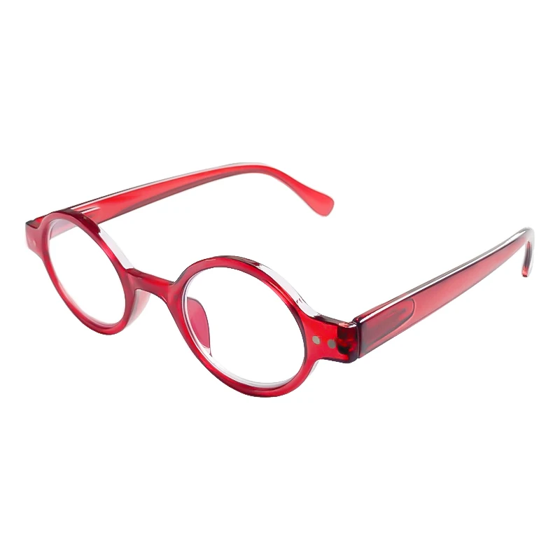 Roter Rahmen Retro Herren Lesebrille Blaulicht blockierende Brille Vintage runde Brille Damen +1,5+2+2,5+3+3,5+4 – Detail 4