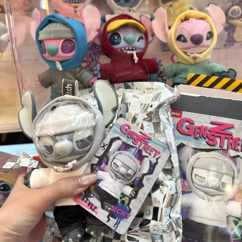 

Miniso Stitch Genz Street Series Blind Box Vinyl Face Blind Box Pendant Collectible Cute Backpack Pendant Keychain Birthday Gift