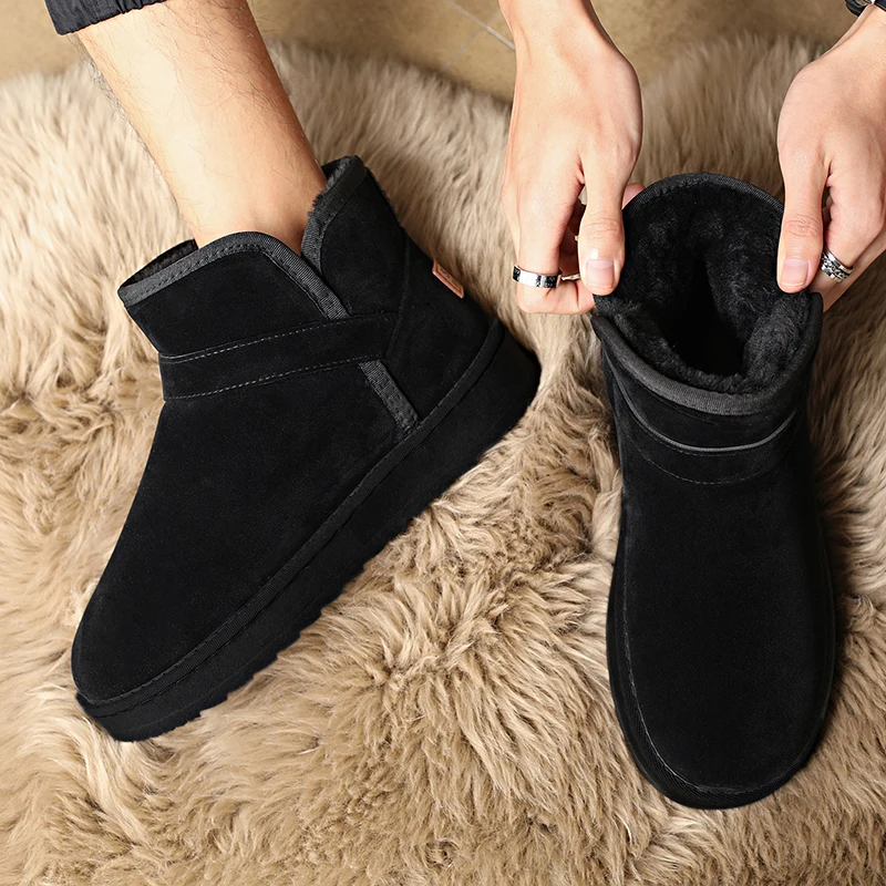 New Men's Winter Boots Warm Pl - Waterproof Winter Boot ulasan dan harga