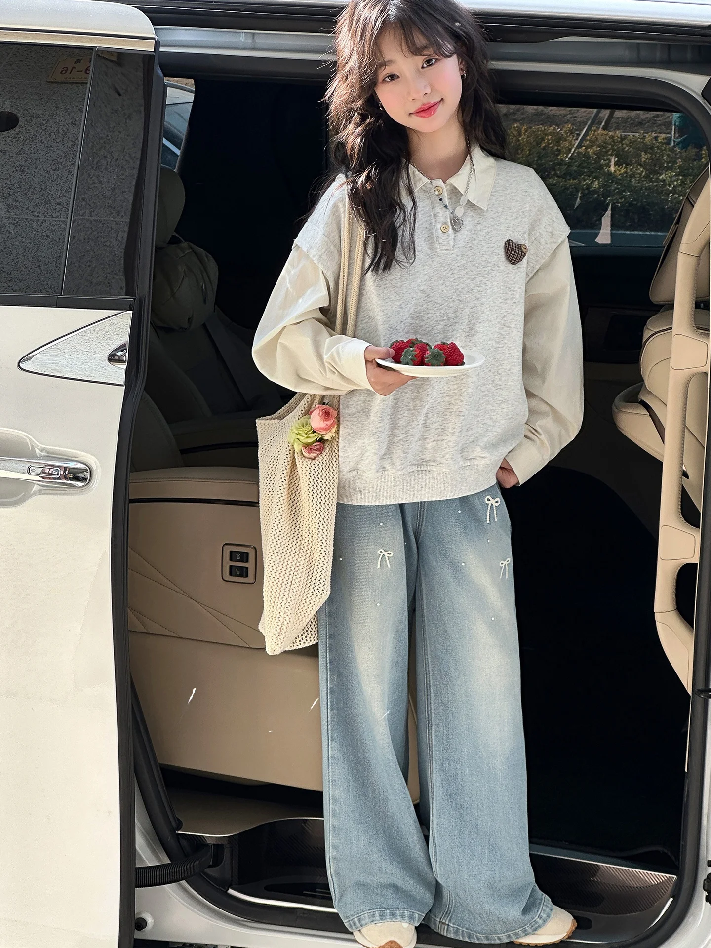 girls'-sweatshirt-set-spring-autumn-new-style-2026-trendy-korean-straight-leg-jeans-mid-large-children-casual-two-piece-suit