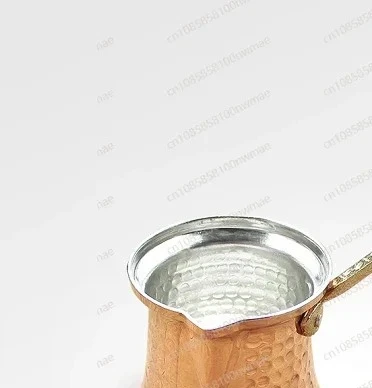 

Итальянский кофейник ручной работы из чистой меди | Для открытого огня, с креплением на ручку, с рисованным вручную дизайном, популярным в интернете.