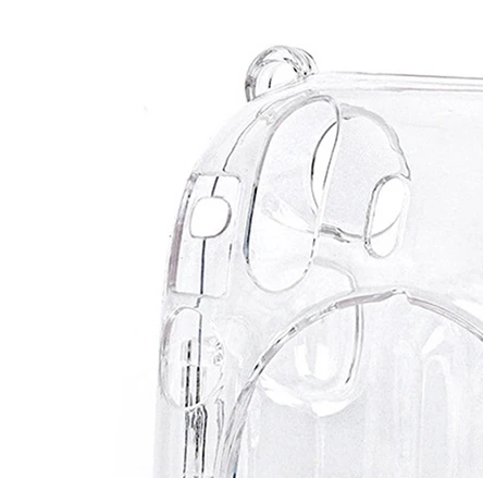 【buji3c】1Pc Shiny Crystal Camera Case for Instax Mini 12 Transparent Glitter Cover Bag with Strap for Instax Mini 12