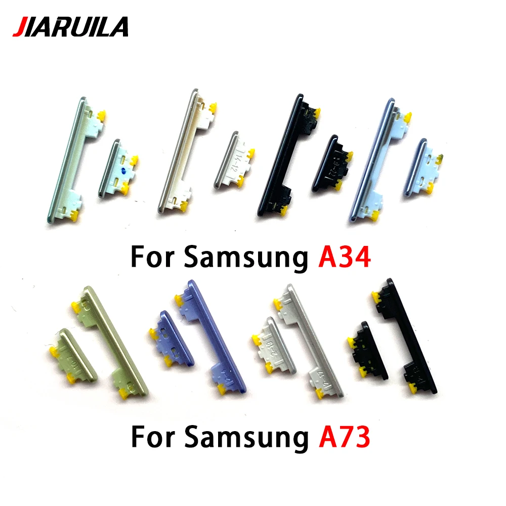 50Pcs,  New For Samsung A22 A32 A52 A72 A13 A23 A33 A53 A73 A14 A24 A34 A54 4G 5G Power Button Volume Side Button Key