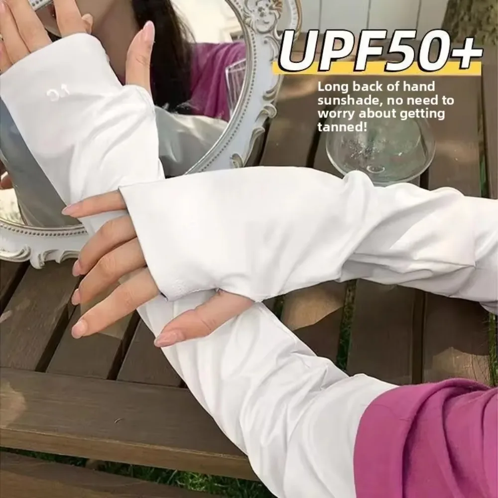 

New Ice Silk Loose Sleeves Breathable Comfortable Sleeve Covers Sun Protection Arm Protection Sleeves Women Men