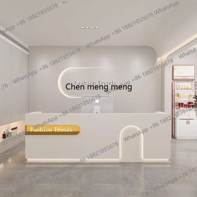 

z0189Beauty Bar Reception Desks Luxury Modern Restaurant Best Company Reception Desks Design Minimalist Mostrador Trendy Furnitu