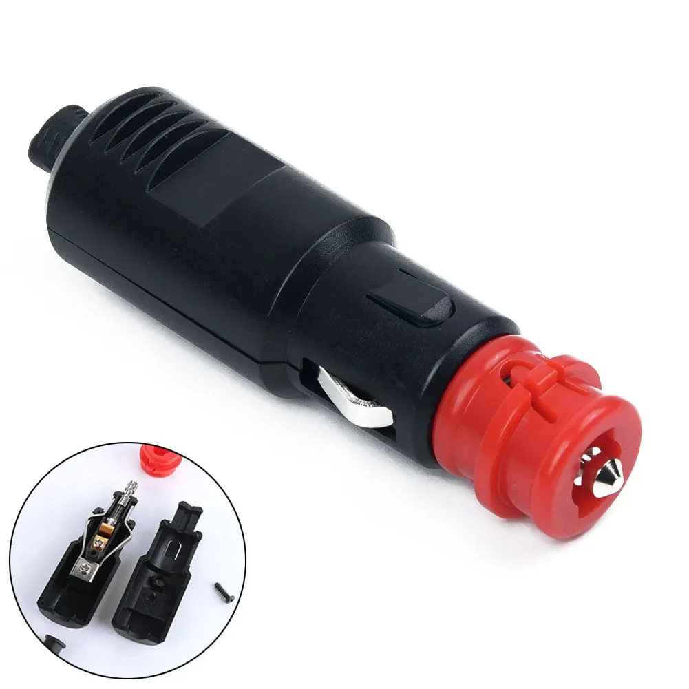 

1pc Universal Car Vehicle Lighter Socket Plug Connector Male Plug 12V-24V 8A Cars Cigarette Lighter Plug Cars Accessory