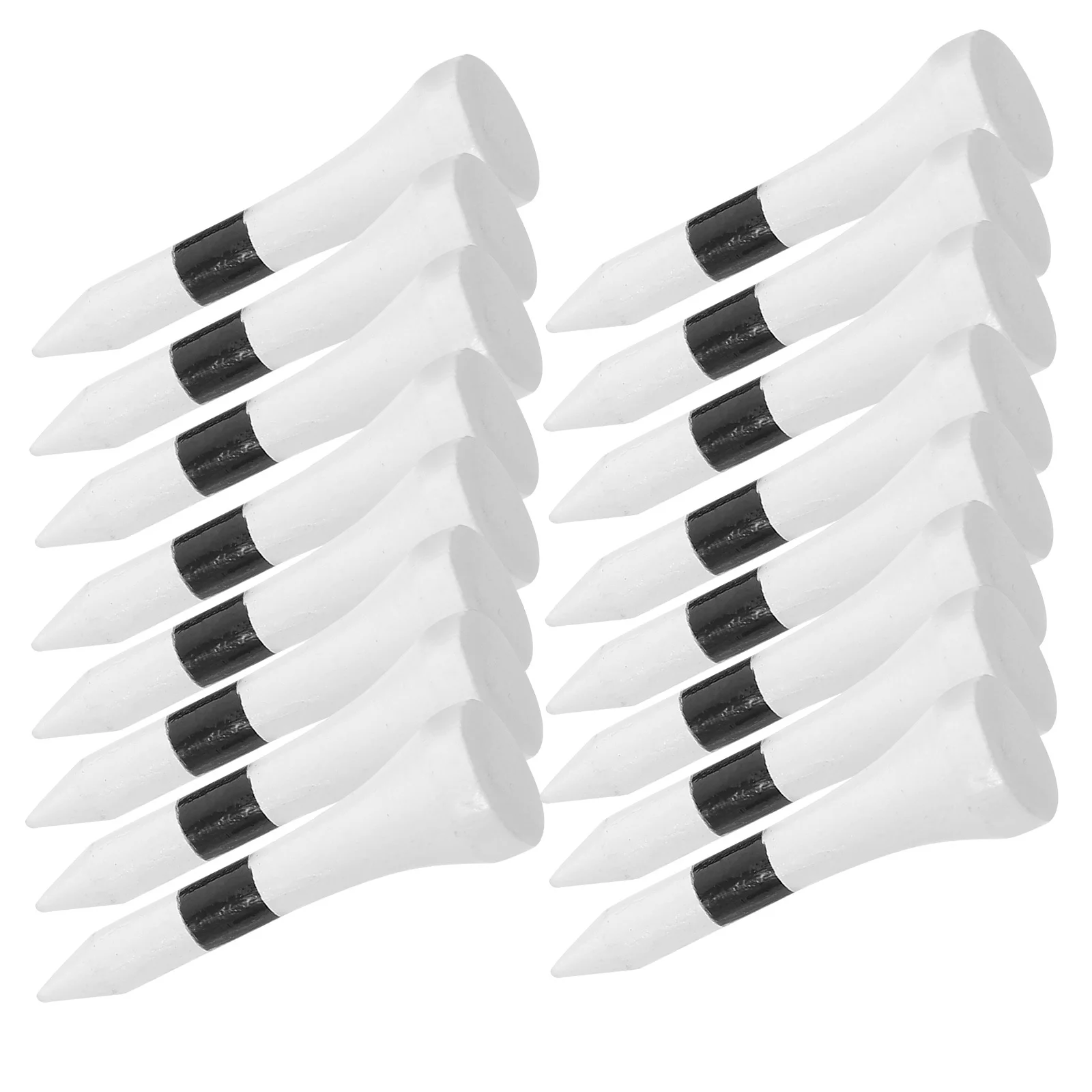 

50pcs Golf Tees Wooden 38Mm Bulk Durable Low Friction For Driving Range Practice Tournament Accessories Men Women Kids