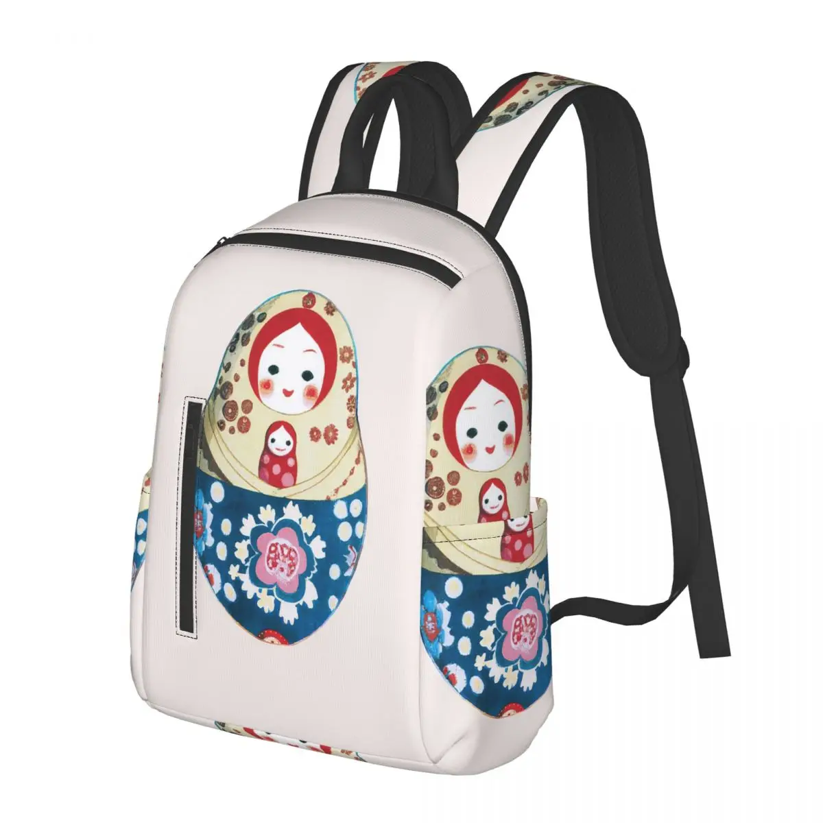 

Matryoshka Traditional Doll Student Backpack School Bag Hiking Travel Daypack for Boys Girls Bookbag Shoulder Bags