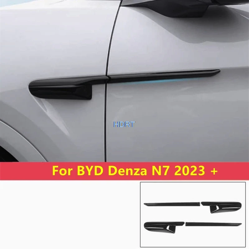 

For BYD Denza N7 2023 + Car Styling Leaf Board Trim Side Mark Cover Body Part Protector Decoration Accessories Exterior Sticker