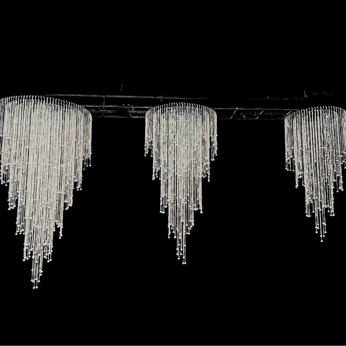 New acrylic crystal bead curtain pendant wedding hall  hotel banquet hall ceiling decoration
