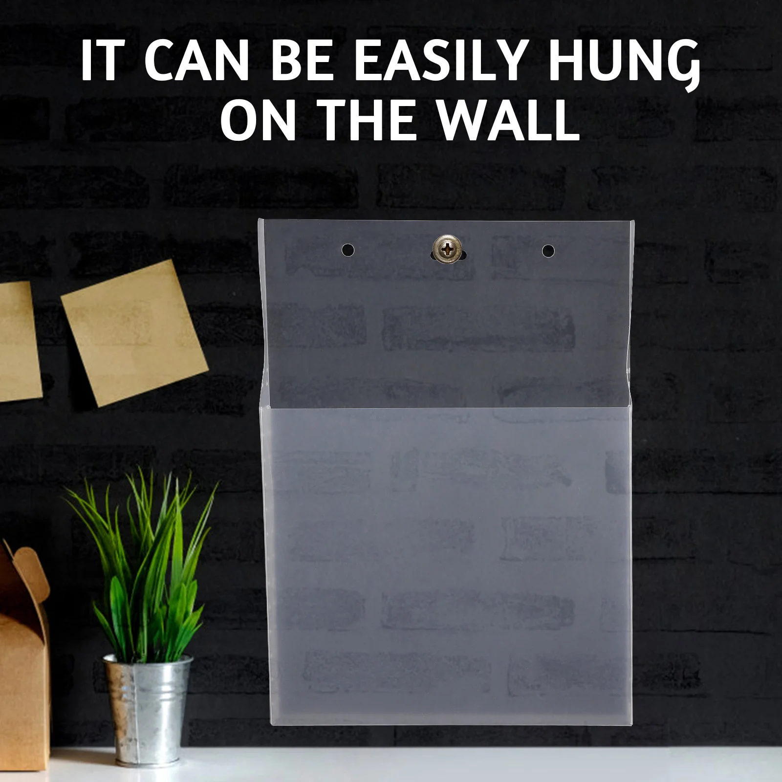 

3Pcs Wall-Mounted File Holder Vertical Organizer Large Capacity Hanging Storage Bag for Documents Books Magazines Office