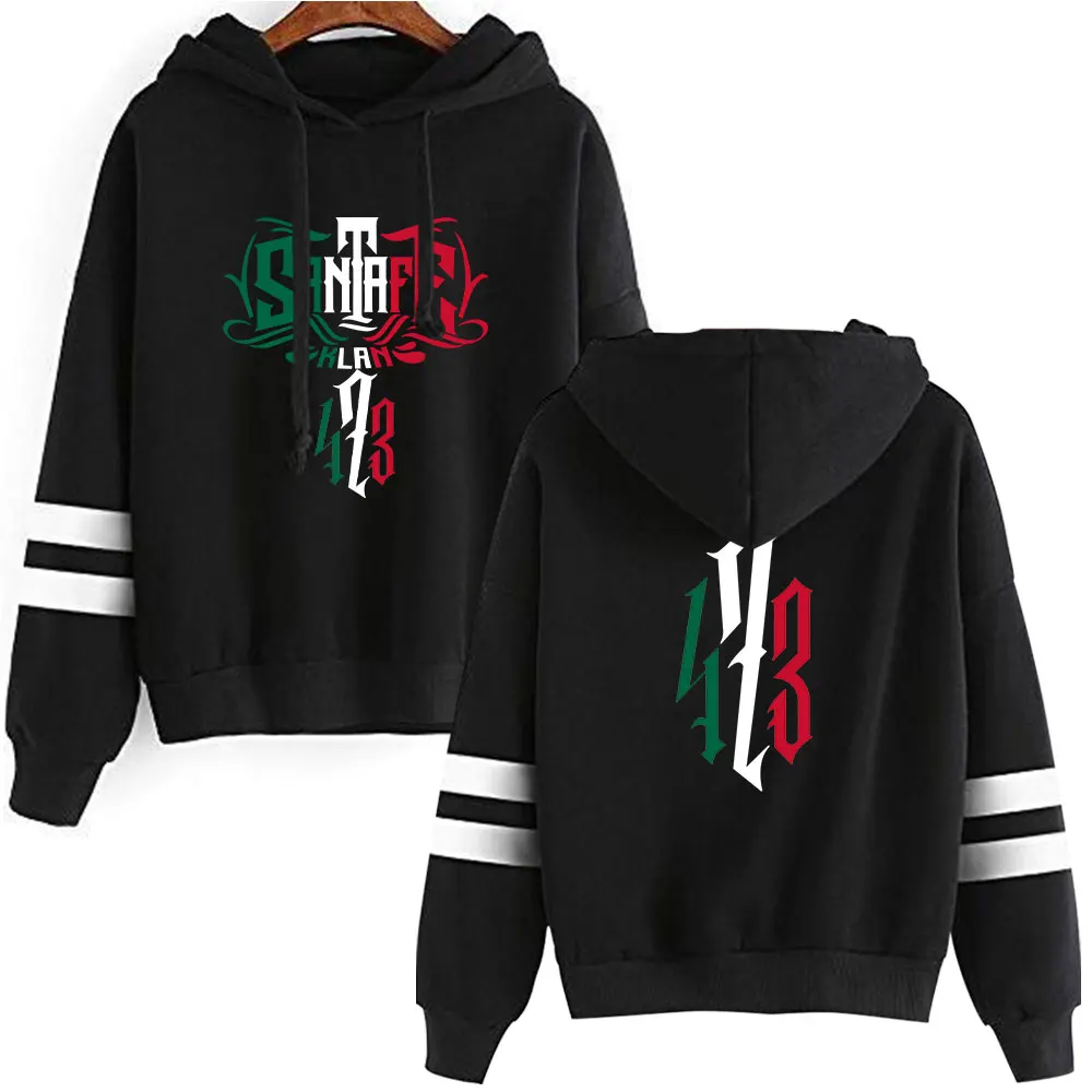 Rapero Santa Fe Klan 473 Vintage 90s Merch Sudadera con capucha Merch Chándal Jersey Sudadera con capucha Moda