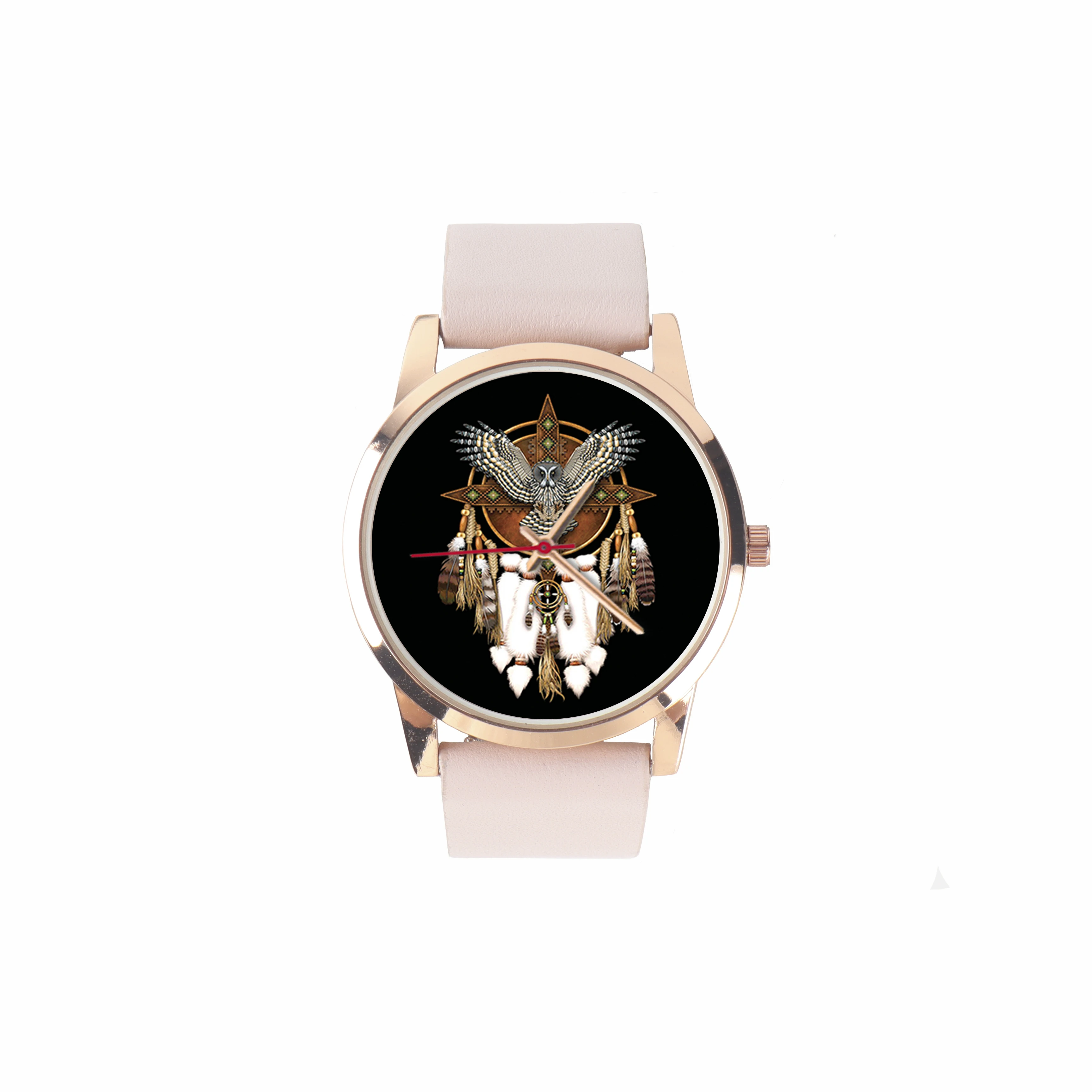 

Feather Watch for Ladies Watches Name Friend Wife Son Women's Wristwatch Eagle Custom Made Logo Lady Wrist Watch Indian Owl Gift