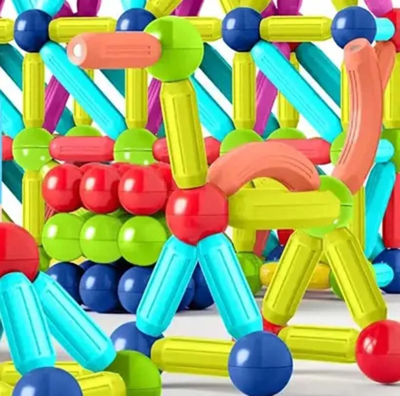 DIY Magnetic Constructor Blocks Toys for Kids Magnet Stick Rod Building Blocks Montessori Educational Toys For Children Gifts