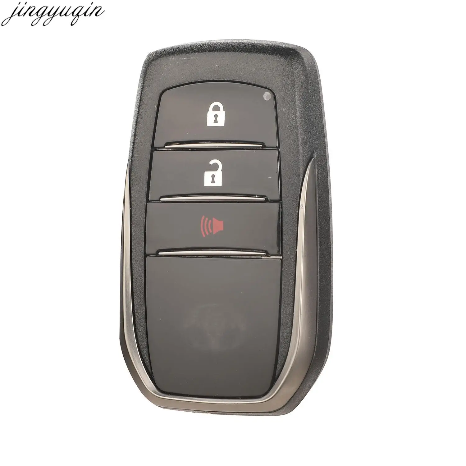 Jingyuqin 3-knops afstandsbediening autosleutelbehuizing voor Toyota Prado Rav4 Highlander LAND CRUISER Smart Keyless Entry