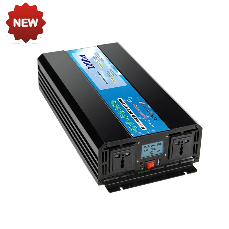 

[LCD Display] 1000W 2000W 3000W 4000W 5000W off grid DC to AC Pure Sine Wave Power Inverter 12V 24V 48VDC 110V 220VAC