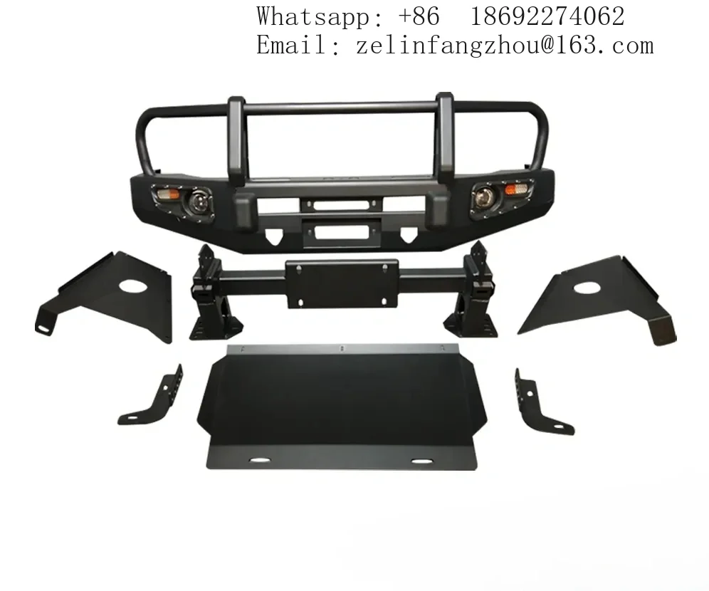 

Stainless Steel Front Bumper Body Kit For Toyota 4Runner 2019 With Fog Light Cutouts New Hot Car Accessories