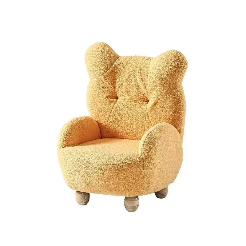 Modern Children's Sofa Lamb Fleece Cream Wind, Baby Cartoon Seat Mini Lazy Small