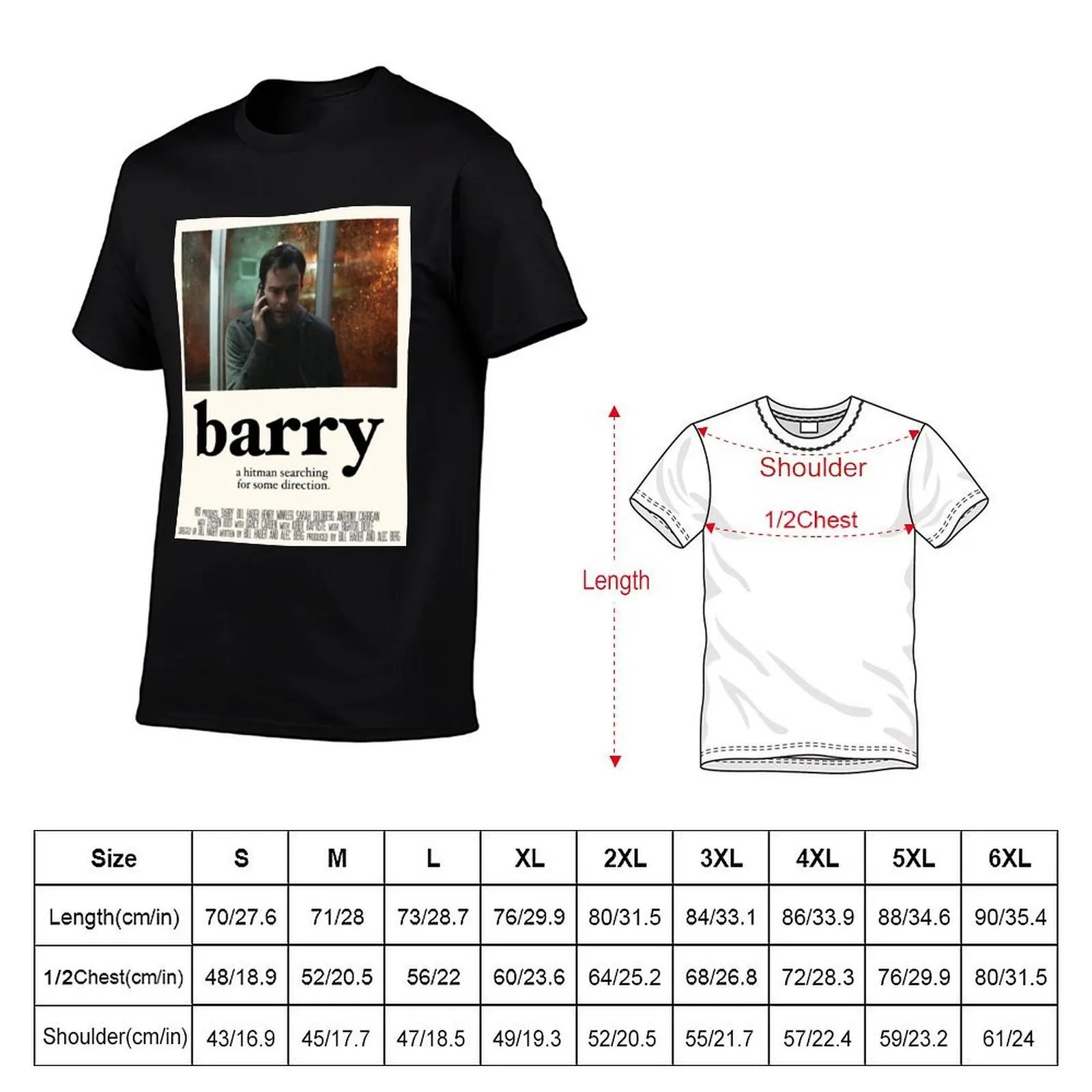 BARRY Indie Movie Style Minimalist T-Shirt t shirt man casual t shirts for man slim fit t shirt for man T-shirt