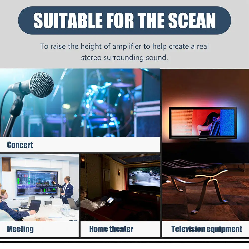 

4Pcs Speaker Isolation Pads Rubber Shockproof Anti-Vibration Floor Protector for Subwoofer Amplifier Turntable Audio Equipment