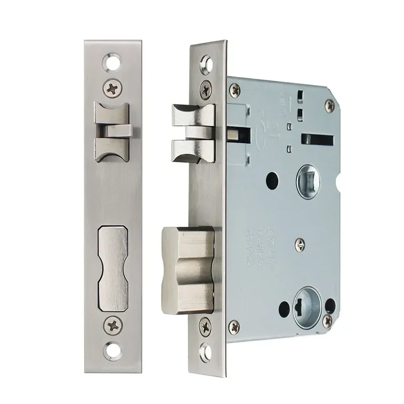 Metal Stainless Steel Electronic Lock Body 5050 Mortise For Tuya Face Recognition Fingerprint Smart Door Lock