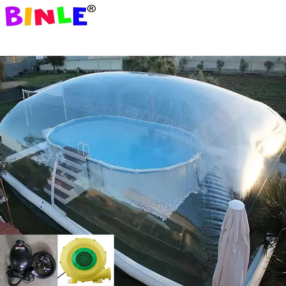 

Outdoor Complete Transparent Rectangular Blow Up Inflatable Pool Cover From China Inflatable Pool Dome Manufacturer