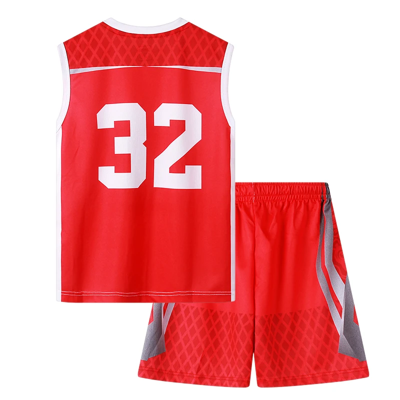 New Boy Girls Summer Sport Clothes Child's Basketball Uniform 7-12y Teenage Kids Boys Cheap Sports Jerseys Set