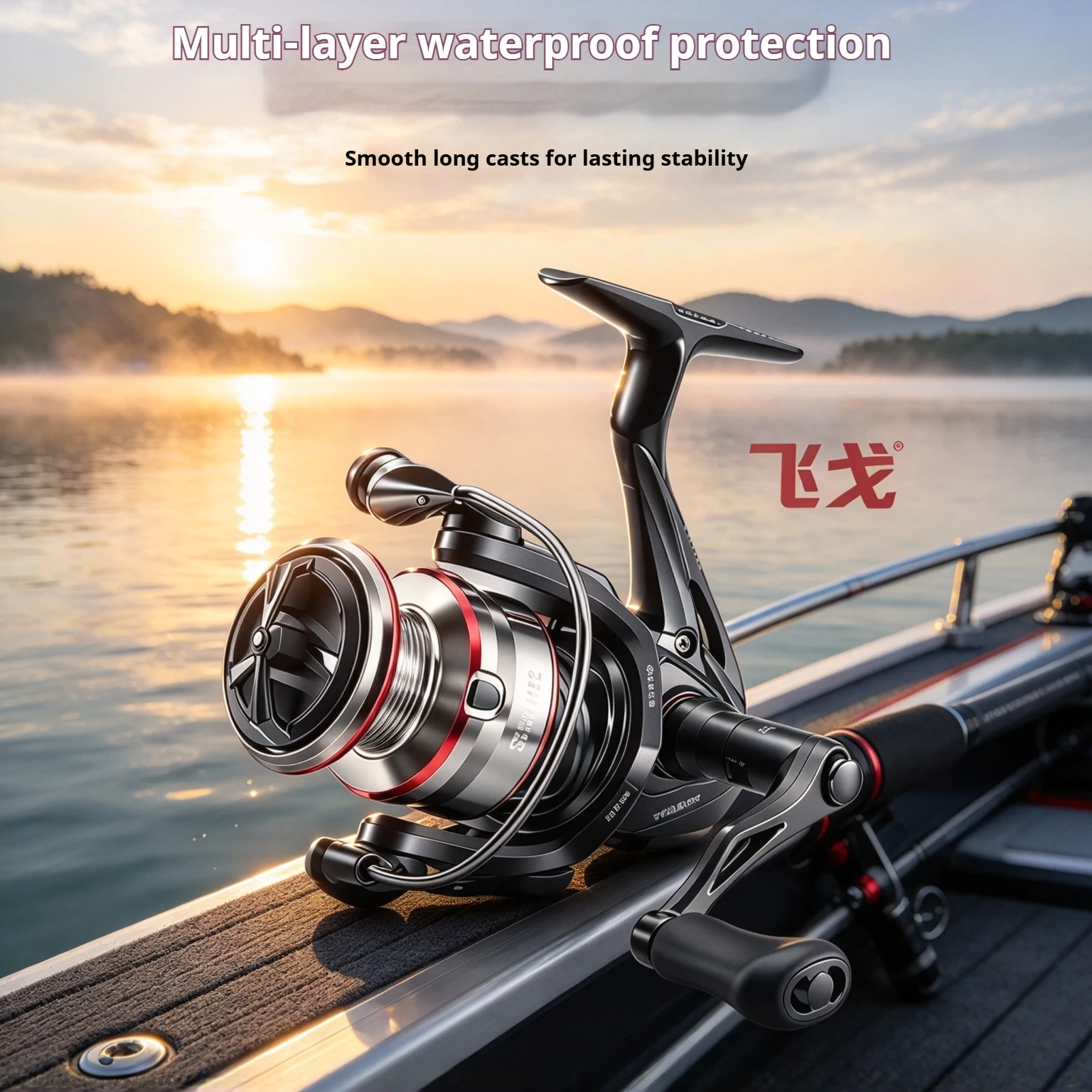 TEBEN Spinning Fishing Reel Full Metal Spool Anti Seawater Stainless Steel Bearing For Saltwater Sea Fishing