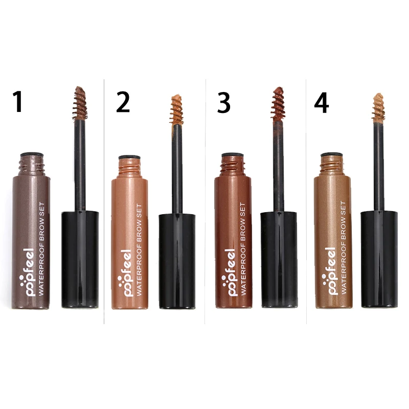 Long-lasting 4 Colors Eyes Paint Brows Tint Henna Brown Waterproof Eyebrow Enhancer Mascara Makeup