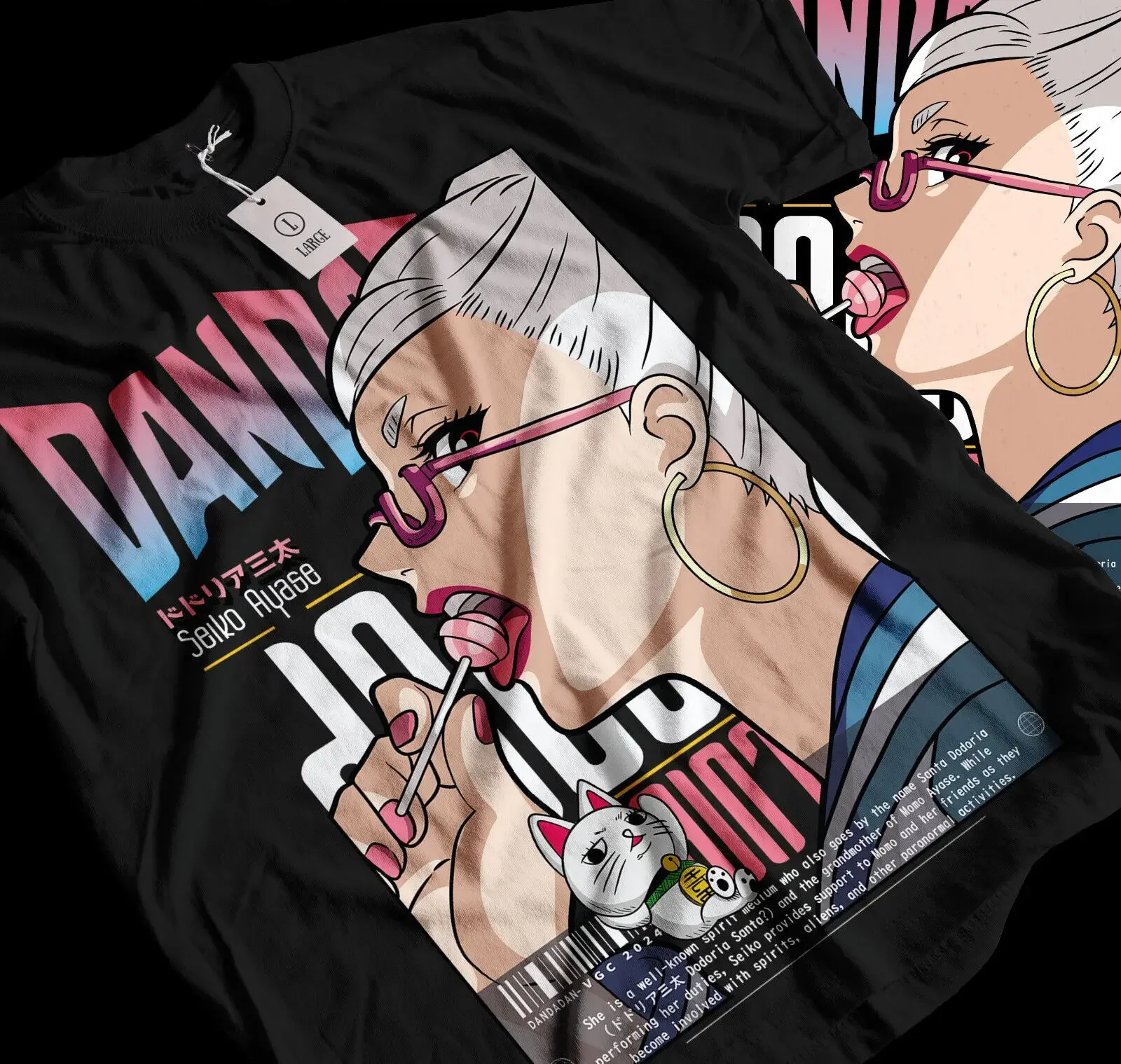 قميص الانمي Dandadan مومو Ayase Okarun هدية قميص جميع حجم الجرافيك تي شيرت المتضخم تي شيرت الملابس النسائية الموضة