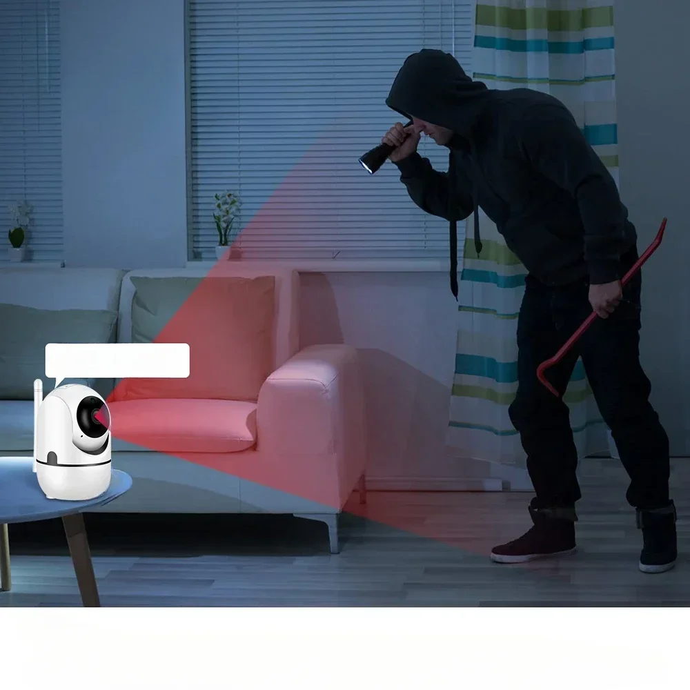 1080P กล้องสุนัข Motion Detection การติดตามอัตโนมัติ 2-Way Audio กล้องเด็ก Pan/TILT WiFi Security กล้องสําหรับ Baby Monitor FHD