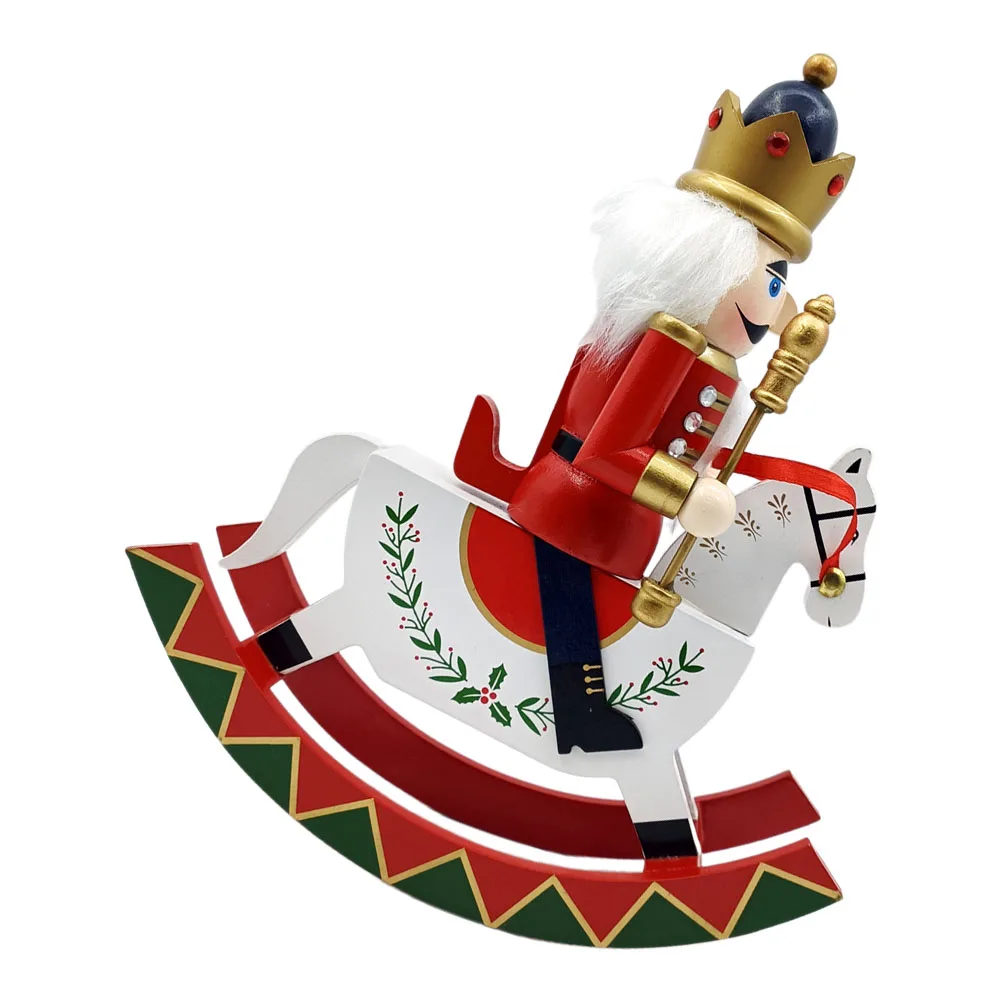 

Christmas Nutcracker Figures Wooden Royal Soldier Ornament Table Decor Holiday Favors Small Figurine Set Christmas