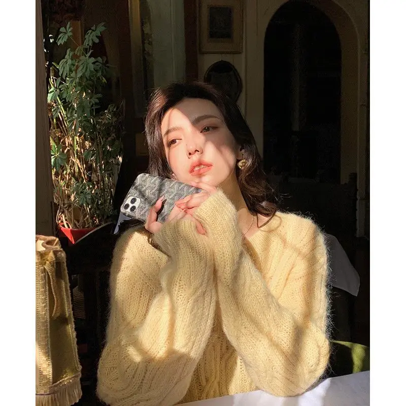 

Свитера Джемперы Пуловеры Женские большие камвольные изогнутые узоры Профессиональные деловые встречи Формальные женские OL Работа для поездок на работу BF