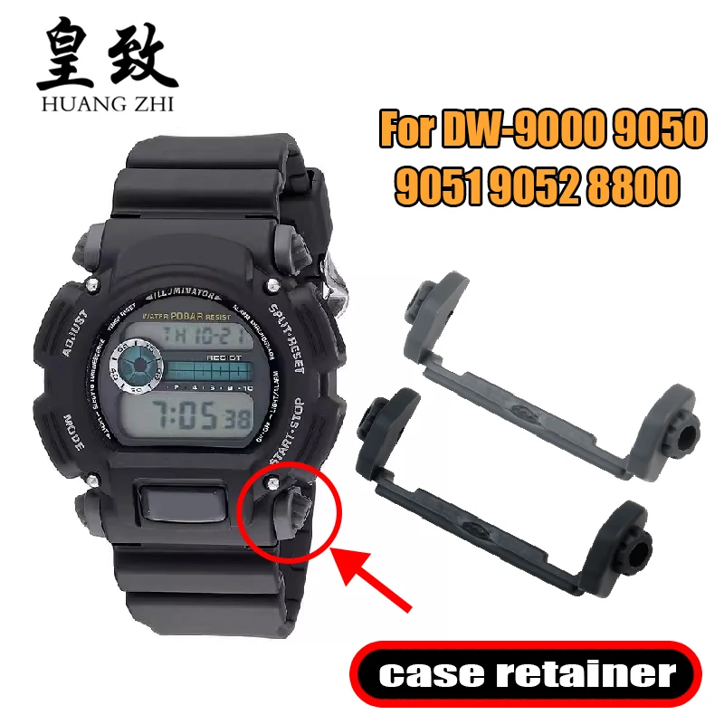 Caja de reloj, retenedor de conector de silicona de resina de fijación para Casio G-Shock DW-9000 DW-9050 DW9051 DW9052 8800, accesorios para reloj de hombre