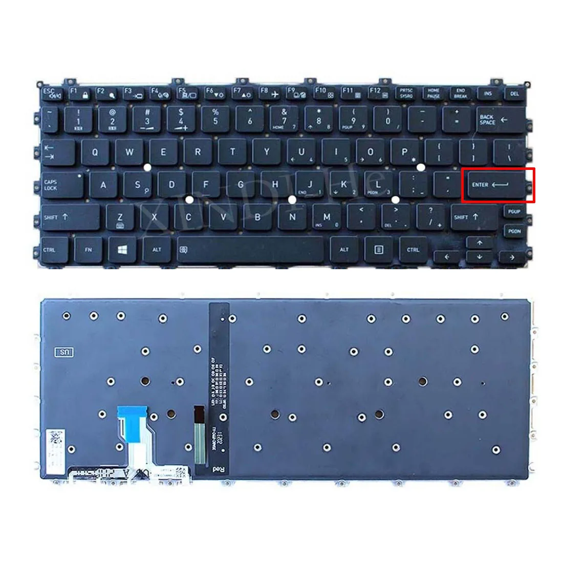 US Backlit Laptop Keyboard for Toshiba Portege X30 Dynabook X30T Tecra A30-G A40-G