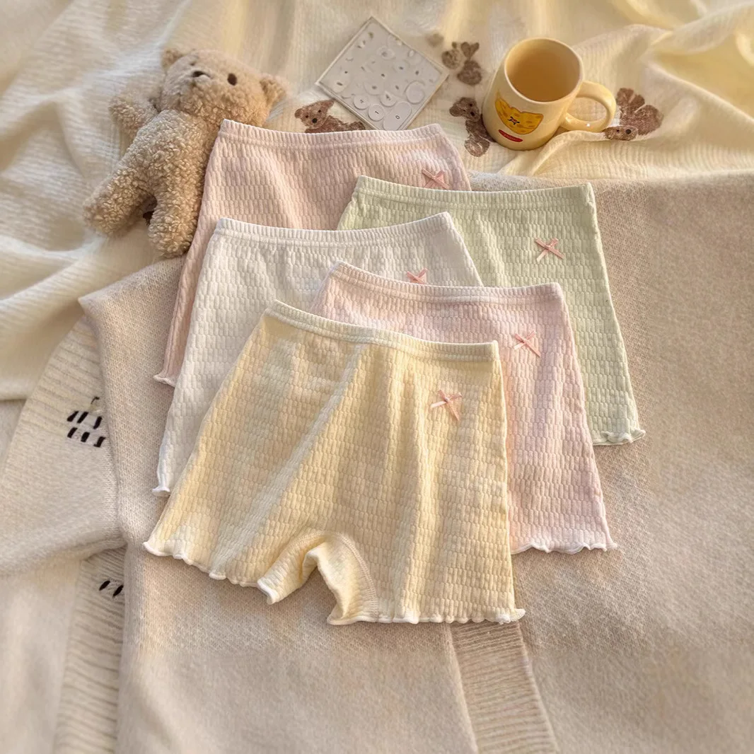 Neue Mädchen-Unterhosen aus reiner Baumwolle, Sicherheitsshorts für Schülerinnen, Anti-Exposure Mid-Rise Basis-Shorts, Mädchen-Boxershorts