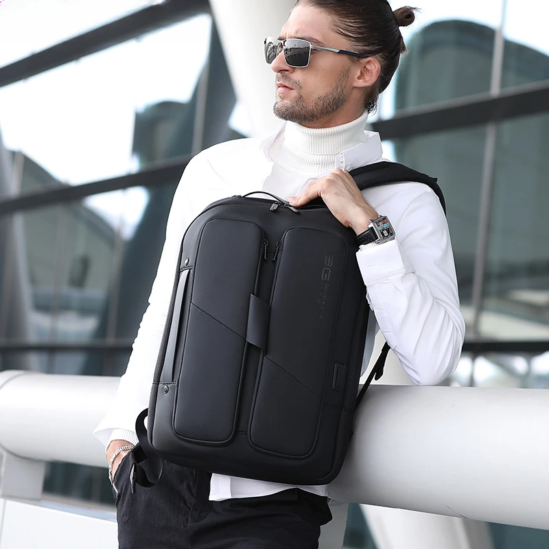 

New men's waterproof trend casual backpack anti-theft computer bag